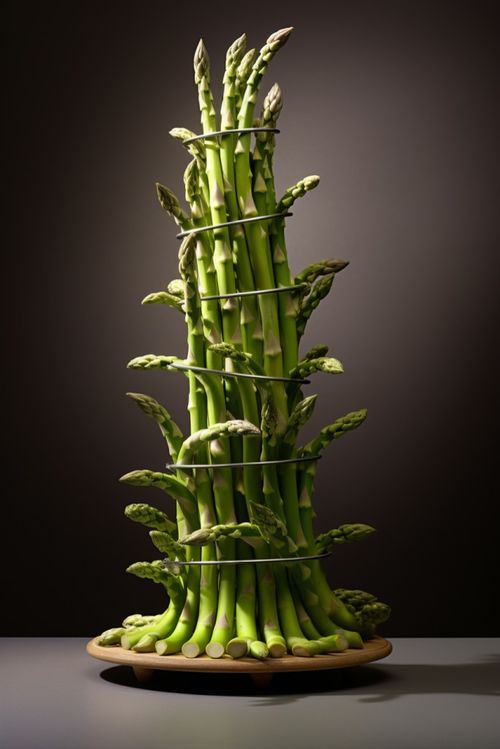 绿意盎然，鲜嫩芦笋——生鲜农产品广告摄影素材库